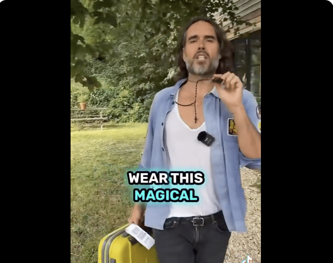 (WATCH) Russell Brand is now selling ‘magical amulet’ that costs $240